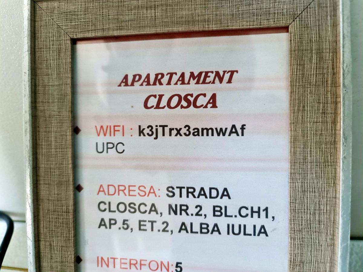 Ferienwohnung Apartament Closca Alba Iulia Exterior foto